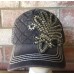 NWT Olive & Pique Quilted Front Grey Rhinestone Fleur de Lis Baseball Hat  eb-52634963